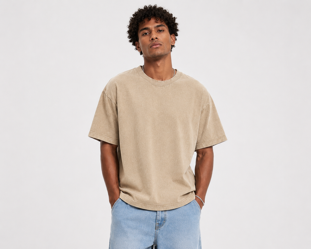 ZL200 Oversized Vintage Washed Tee