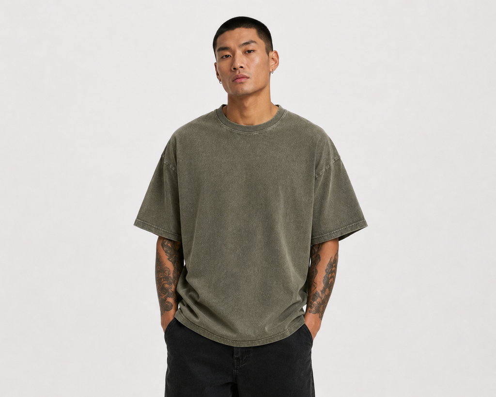 ZL200 Oversized Vintage Washed Tee