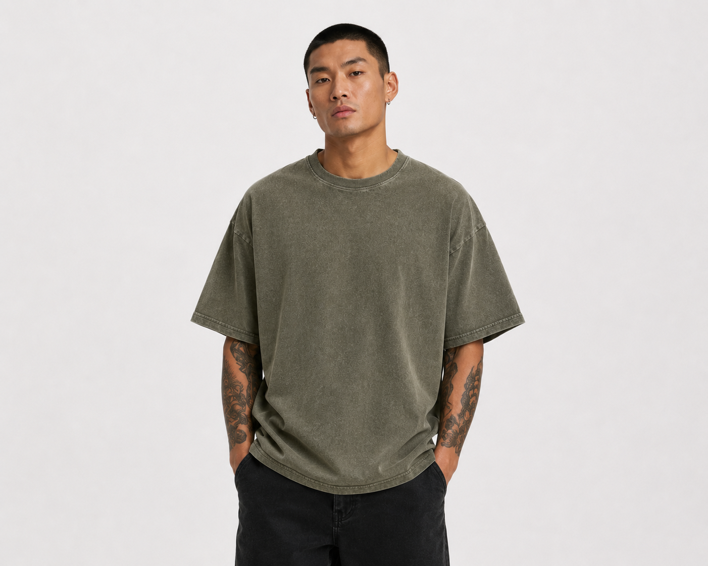 ZL200 Oversized Vintage Washed Tee